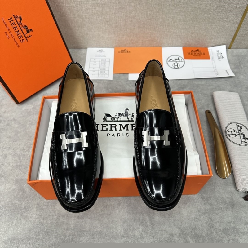 H**mes leather shoes